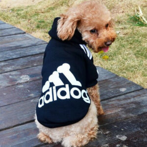 Adidog kapucnis Kutyapulóver – piros, 2XL